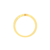 Alliance Juliette en or jaune éthique et diamants, en 3D de côté