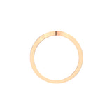 Alliance Juliette en or rose éthique et diamants, en 3D de côté