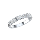 Alliance Colette or blanc et diamant, en 3D