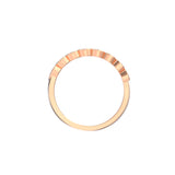 Alliance Colette or rose et diamant, en 3D