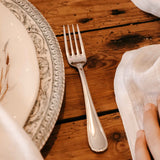 Fourchette lunch perlée Portia 17cm